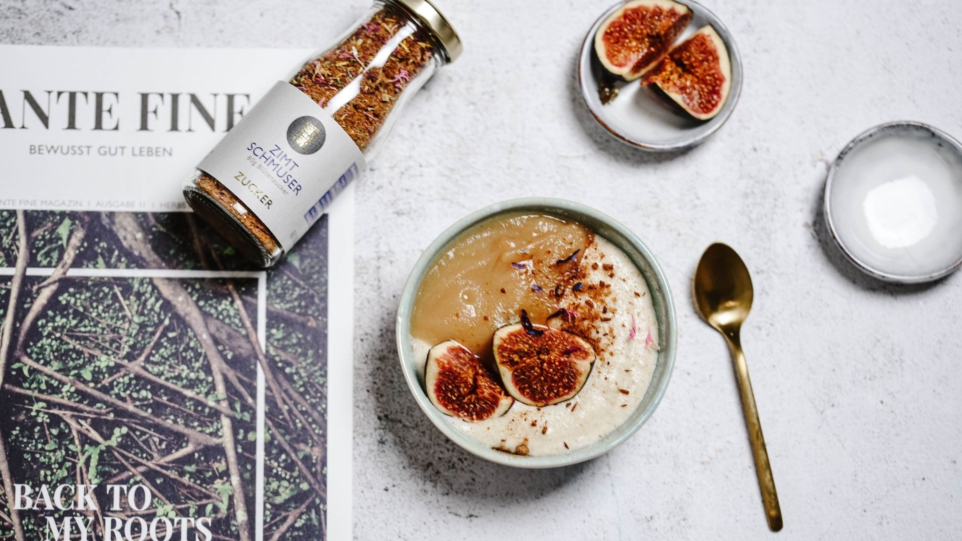 Dinkel-Grießbrei mit Apfel und Birne - Tante Fine