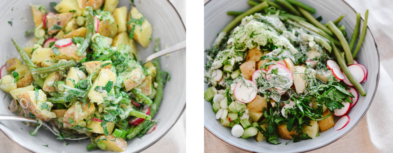 Veganer Kartoffelsalat - Tante Fine