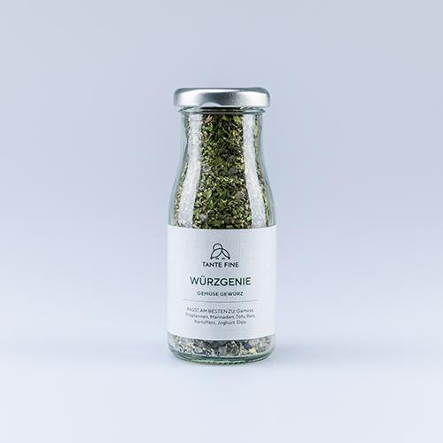Gemüse Gewürz aus der Glasflasche