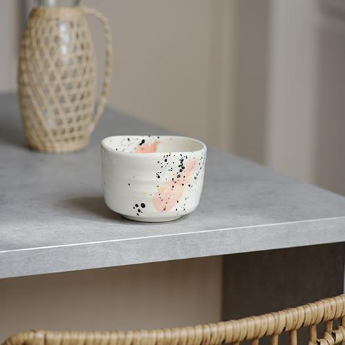 MATCHA SCHALE ROSA-GRÜN